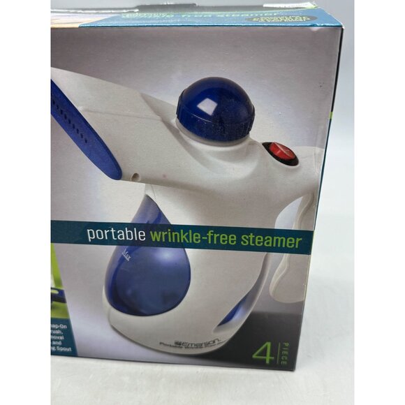 Emerson Portable Wrinkle-Free Steamer 4-Piece Set Snap-On Lint Remover READ NEW - Picture 3 of 9
